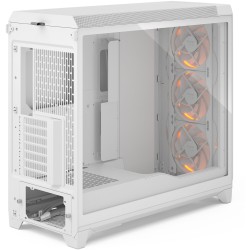 Fractal Design Meshify 3 XL - White Tempered Glass RGB Full-Tower PC Case (E-ATX/ATX/mATX/ITX)