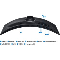 Samsung ViewFinity S9 S49C950UAU - 49inch Curved DQHD 5120x1440 32:9 VA, 120Hz, 5ms, HDR400, USB-C PD 90W, DP1.4, HDMI2.0, Black