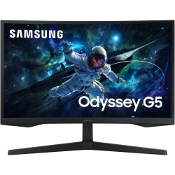 Samsung Odyssey G5 S27CG554EU - 27-inch QHD (2560x1440) VA Curved 1000R, 165Hz, 1ms, HDR10, HDMI 2.0 + DP1.2, Black