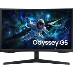 Samsung Odyssey G5 S27CG554EU - 27-inch QHD (2560x1440) VA Curved 1000R, 165Hz, 1ms, HDR10, HDMI 2.0 + DP1.2, Black