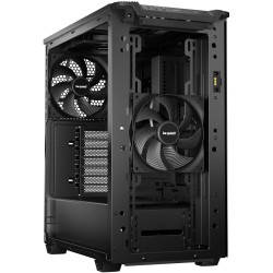 be quiet! Pure Base 501 DX - Mid Tower PC Case - Black, ATX/mATX/Mini-ITX, USB-C, 3x140mm Fans, Tempered Glass