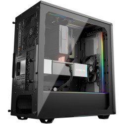 be quiet! Pure Base 501 DX - Mid Tower PC Case - Black, ATX/mATX/Mini-ITX, USB-C, 3x140mm Fans, Tempered Glass