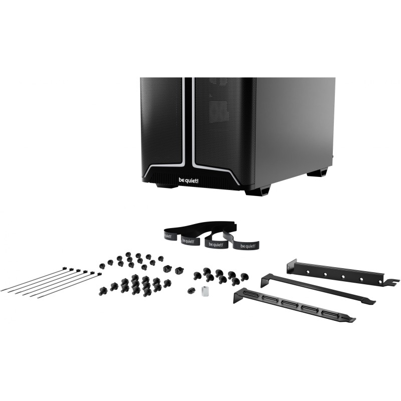 be quiet! Pure Base 501 DX - Mid Tower PC Case - Black, ATX/mATX/Mini-ITX, USB-C, 3x140mm Fans, Tempered Glass