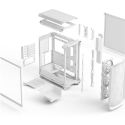 Fractal Design Meshify 3 - White - Tempered Glass, RGB, E-ATX/ATX Support, Front USB-C — Buy in Cyprus with Fast Delivery