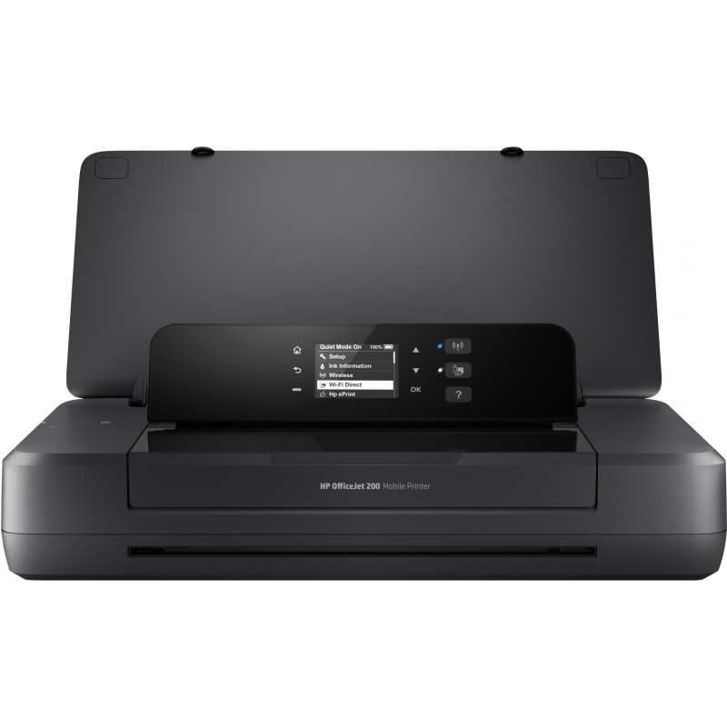 HP Officejet 200 Mobile - Color Thermal Inkjet Printer - Black, 128MB, 525MHz, A4, USB & Wi-Fi
