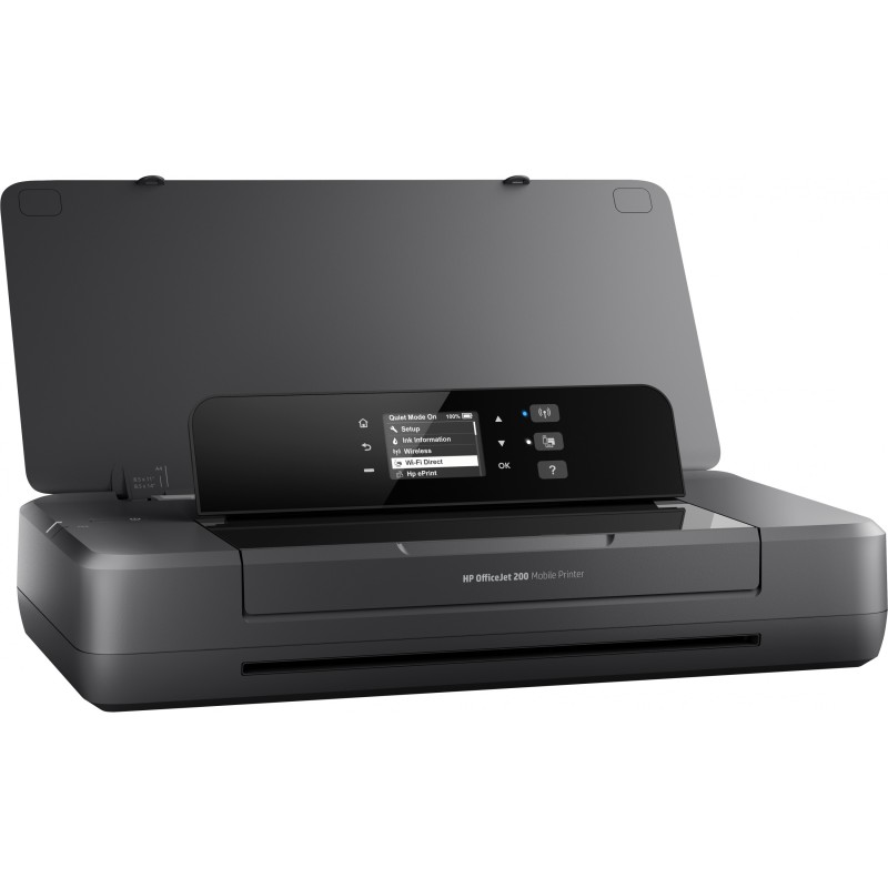 HP Officejet 200 Mobile - Color Thermal Inkjet Printer - Black, 128MB, 525MHz, A4, USB & Wi-Fi