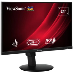 ViewSonic VG2409-MHDU-2 - 23.8-inch FHD IPS 100Hz Monitor - HDMI, DP, USB-C, HDR10, Black — Buy in Cyprus with Fast Delivery