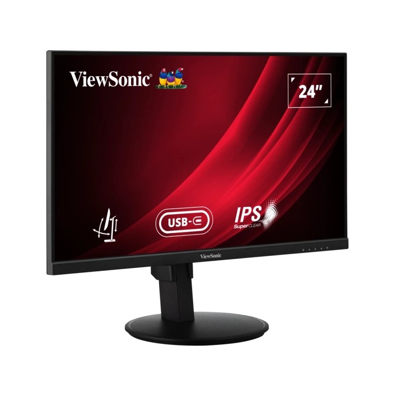 ViewSonic VG2409-MHDU-2 - 23.8-inch FHD IPS 100Hz Monitor - HDMI, DP, USB-C, HDR10, Black — Buy in Cyprus with Fast Delivery