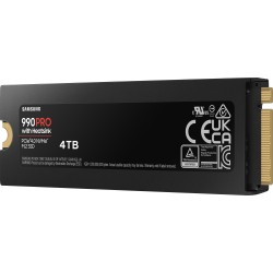 Samsung 990 PRO - 4TB M.2 2280 NVMe PCIe 4.0 x4 SSD with Heatsink - V-NAND TLC, 7450/6900 MB/s