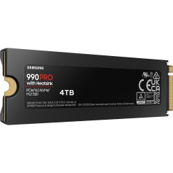 Samsung 990 PRO - 4TB M.2 2280 NVMe PCIe 4.0 x4 SSD with Heatsink - V-NAND TLC, 7450/6900 MB/s