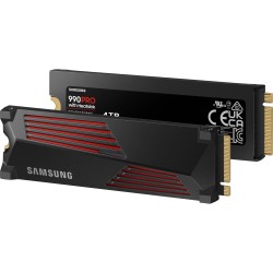 Samsung 990 PRO - 4TB M.2 2280 NVMe PCIe 4.0 x4 SSD with Heatsink - V-NAND TLC, 7450/6900 MB/s