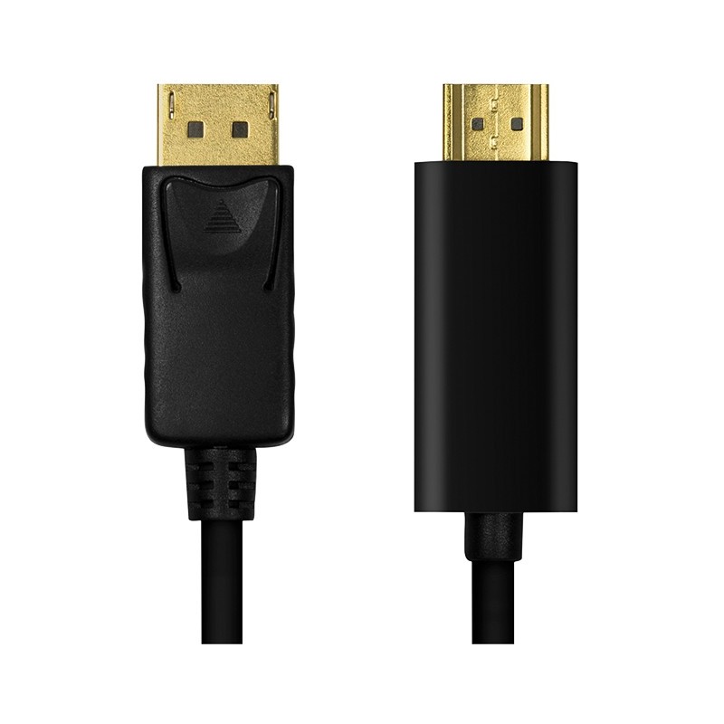 LogiLink DisplayPort to HDMI Cable - CV0126 - DP 1.2 to HDMI 1.4, 1 m, Black — Buy in Cyprus with Fast Delivery
