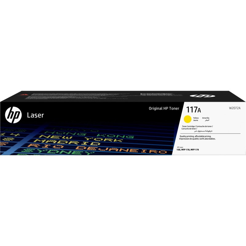 HP 117A W2072A Toner Cartridge - Original Yellow, Standard Yield (700 pages) — Buy in Cyprus with Fast Delivery