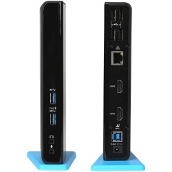 D I-TEC USB 3.0 Dual HDMI Docking Station - Black, USB-A 3.0, Dual HDMI, Gigabit Ethernet — Buy in Cyprus with Fast Delivery