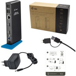 D I-TEC USB 3.0 Dual HDMI Docking Station - Black, USB-A 3.0, Dual HDMI, Gigabit Ethernet — Buy in Cyprus with Fast Delivery