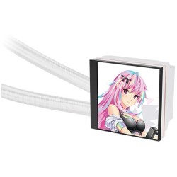 Thermaltake MAGFloe 360 Ultra Snow Edition - AIO 360mm Liquid CPU Cooler - White, ARGB, TFT Display, 355W TDP