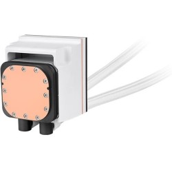 Thermaltake MAGFloe 360 Ultra Snow Edition - AIO 360mm Liquid CPU Cooler - White, ARGB, TFT Display, 355W TDP