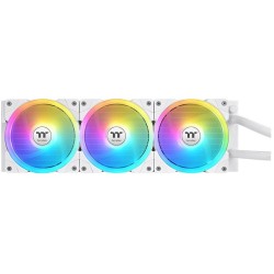 Thermaltake MAGFloe 360 Ultra Snow Edition - AIO 360mm Liquid CPU Cooler - White, ARGB, TFT Display, 355W TDP