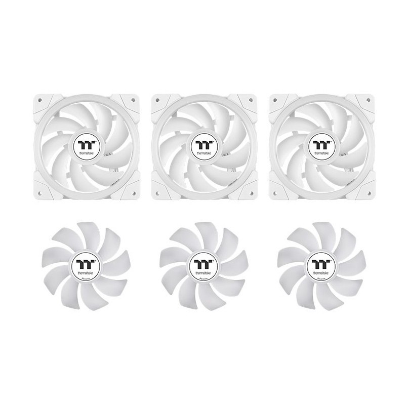 Thermaltake MAGFloe 360 Ultra Snow Edition - AIO 360mm Liquid CPU Cooler - White, ARGB, TFT Display, 355W TDP