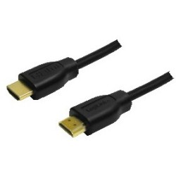 LogiLink HDMI Cable A-to-A, Ethernet - 1.0 m - Black, Gold-Plated Contacts — Buy in Cyprus with Fast Delivery