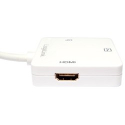 Logilink Adapter Mini DisplayPort - to HDMI+DVI+DisplayPort - CV0045A (White, 0.15 m, 1080p)