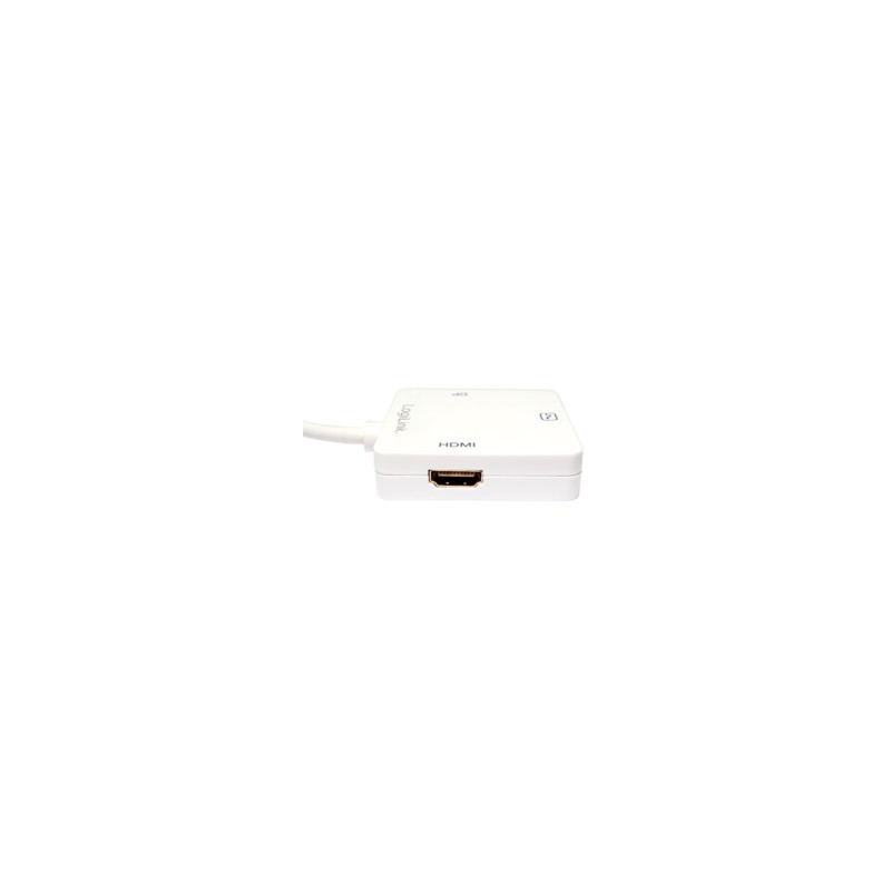 Logilink Adapter Mini DisplayPort - to HDMI+DVI+DisplayPort - CV0045A (White, 0.15 m, 1080p)