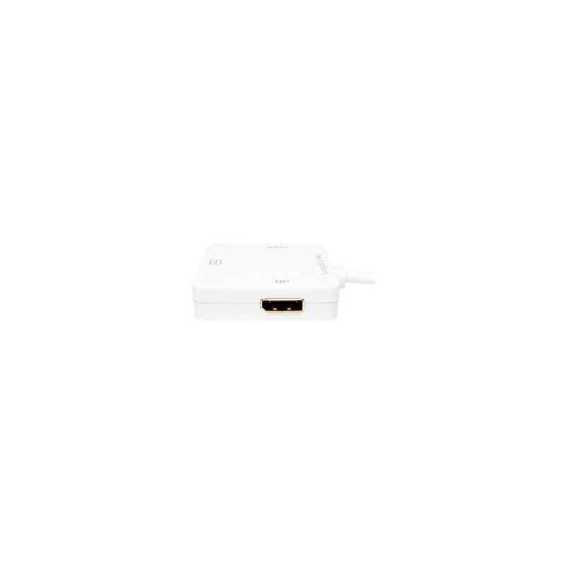 Logilink Adapter Mini DisplayPort - to HDMI+DVI+DisplayPort - CV0045A (White, 0.15 m, 1080p)