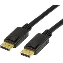 DisplayPort 1.4 Cable DP-DP Male-Male 3m - CV0121 - Black, Gold-plated, Latching, 8K@60Hz — Buy in Cyprus with Fast Delivery