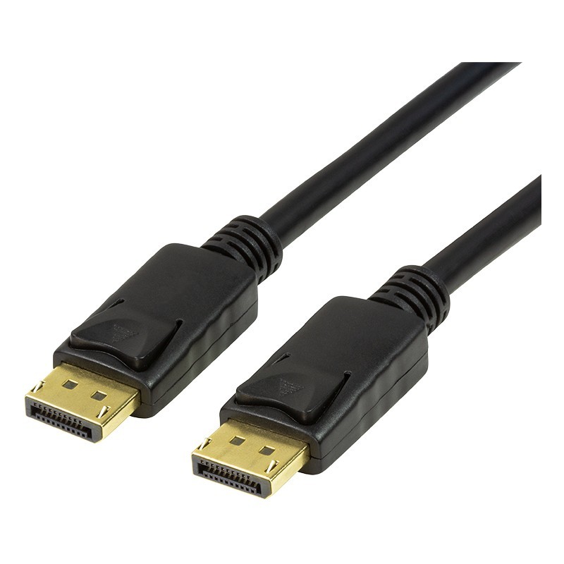 DisplayPort 1.4 Cable DP-DP Male-Male 3m - CV0121 - Black, Gold-plated, Latching, 8K@60Hz — Buy in Cyprus with Fast Delivery