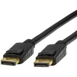 DisplayPort 1.4 Cable DP-DP Male-Male 3m - CV0121 - Black, Gold-plated, Latching, 8K@60Hz — Buy in Cyprus with Fast Delivery