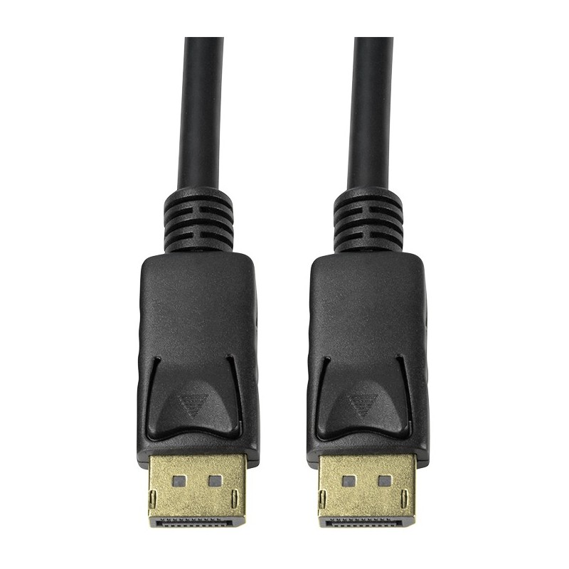 DisplayPort 1.4 Cable DP-DP Male-Male 3m - CV0121 - Black, Gold-plated, Latching, 8K@60Hz — Buy in Cyprus with Fast Delivery