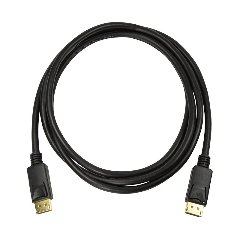 DisplayPort 1.4 Cable DP-DP Male-Male 3m - CV0121 - Black, Gold-plated, Latching, 8K@60Hz — Buy in Cyprus with Fast Delivery