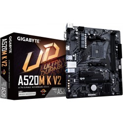 Gigabyte GA-A520M K V2 - AM4 Micro-ATX Motherboard | AMD A520, DDR4 up to 64GB, 1x M.2, HDMI 2.1