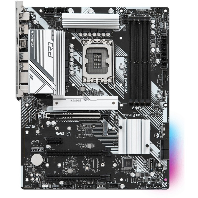 ASRock B760 Pro RS - LGA1700 ATX Motherboard, DDR5, 4x DIMM up to 128GB, PCIe 4.0, 2x USB-C — Buy in Cyprus with Fast Delivery
