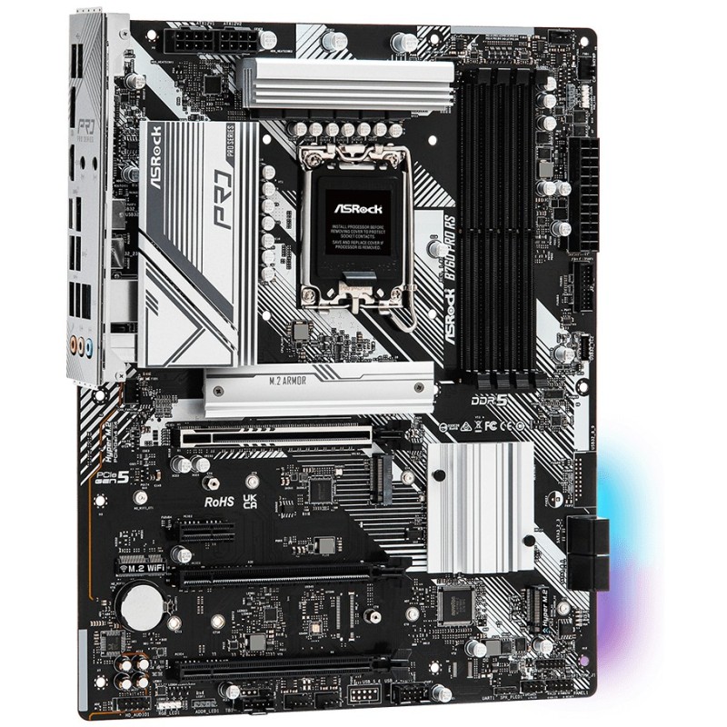 ASRock B760 Pro RS - LGA1700 ATX Motherboard, DDR5, 4x DIMM up to 128GB, PCIe 4.0, 2x USB-C — Buy in Cyprus with Fast Delivery