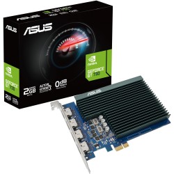 ASUS GeForce GT 730 2GB GDDR5 (2GD5 4H) - Black/Blue, 902 MHz Boost, Passive Cooling, 4× HDMI