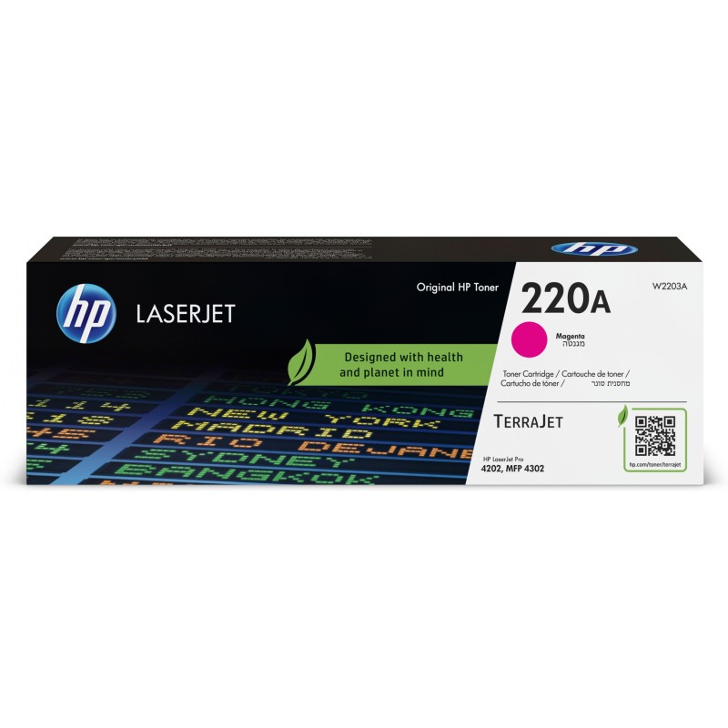 HP 220A (W2203A) Original Magenta Toner Cartridge - Magenta, Standard Yield ~1,800 pages — Buy in Cyprus with Fast Delivery