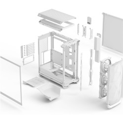 Fractal Meshify 3 Ambience Pro RGB - White Tempered Glass Mid-Tower Case, E-ATX/ATX Support — Buy in Cyprus with Fast Delivery