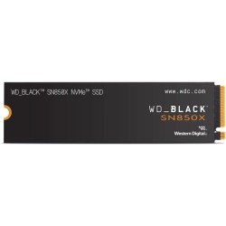 Western Digital Black SN850X 1TB M.2 2280 NVMe SSD - PCIe 4.0 x4 7300 MB/s - WDS100T2X0E (Boxed)