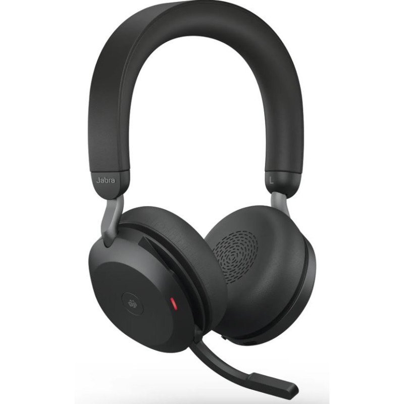 Jabra Evolve2 75 Link380c MS Stereo Black - Evolve2 75 - Black, On-ear, Bluetooth 5.2, USB-C wireless