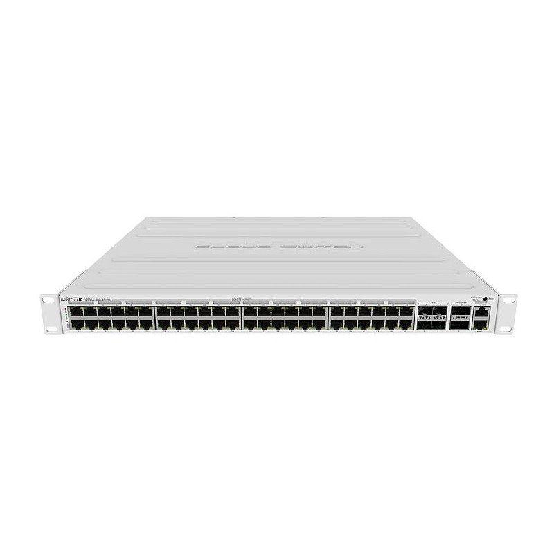 MikroTik CRS354-48P-4S+2Q+RM - 48x PoE Gigabit, 4xSFP+, 2xQSFP+, RM, 1U, Managed L3 — Buy in Cyprus with Fast Delivery