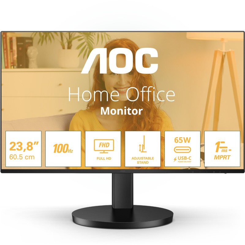 27-inch IPS Monitor - Q27B3CF2 - 1080p, 100Hz, 1ms, HDMI, USB-C, Speakers, Black — Buy in Cyprus with Fast Delivery