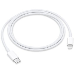 Apple USB-C to Lightning Cable 1m - MUQ93ZM A - White — Buy in Cyprus with Fast Delivery