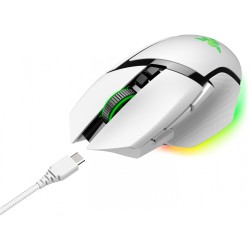 Razer Basilisk V3 Pro - Right-Handed Gaming Mouse - White, 30000 DPI, Tri-Mode Wireless/Bluetooth/USB-C