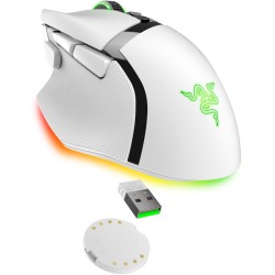 Razer Basilisk V3 Pro - Right-Handed Gaming Mouse - White, 30000 DPI, Tri-Mode Wireless/Bluetooth/USB-C