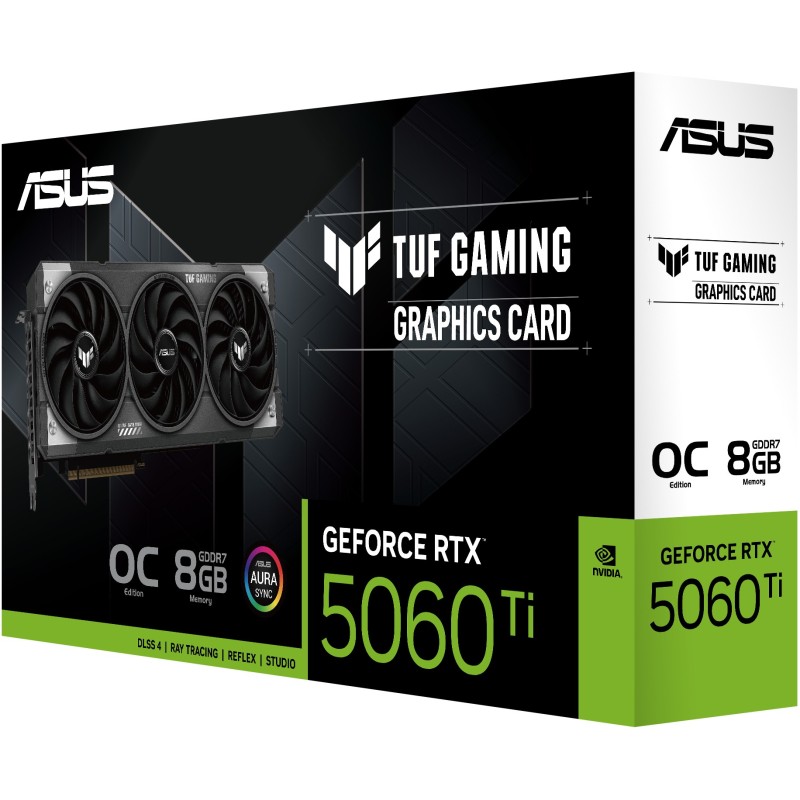 RTX 5060 Ti 8GB ASUS TUF Gaming OC - RTX 5060 Ti - Triple-fan open-air GPU — Buy in Cyprus with Fast Delivery