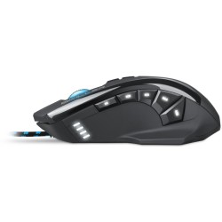 Sharkoon Skiller SGM1 Gaming Mouse - SGM1 - Wired, Ergonomic Right-Hand, 12 Programmable Buttons, Black