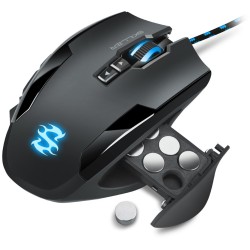 Sharkoon Skiller SGM1 Gaming Mouse - SGM1 - Wired, Ergonomic Right-Hand, 12 Programmable Buttons, Black