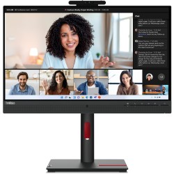 Lenovo ThinkVision T24mv-30 - T24mv-30 - 24 inch IPS FHD monitor, Flat, 75Hz, 4ms, HDMI/DP/USB-C, Black