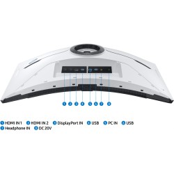 Samsung 32'' 4K Mini-LED Gaming Monitor - LS32BG850NPX - 240Hz, 1ms, Quantum HDR 2000, FreeSync Premium Pro, G-Sync